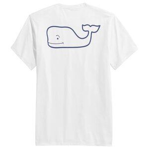 NWOT Vineyard Vines Mens Whale Logo White Short-Sleeve Harbor Performance Tee XS